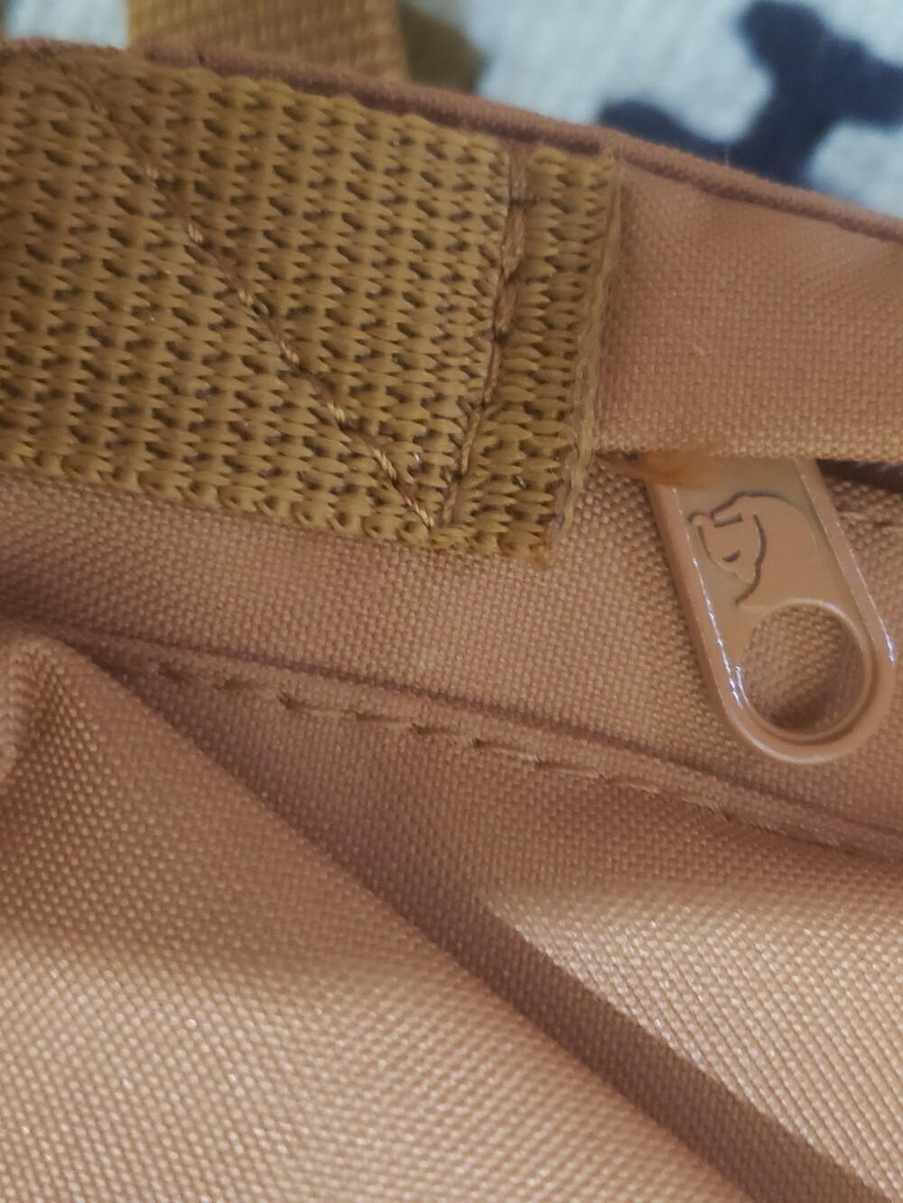 Mini FJall Raven Backpack In Mustard/ Rust - Picture 5 of 11